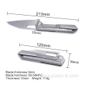 Handle Titanium Folding Knife Pocket Multi-functional